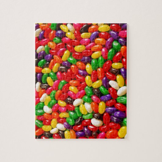 Farbige Geleebohnenkuchen Puzzle (Vertikal)