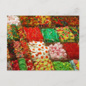 Farbige Gelees auf Regalen FARBE GUMMY CAND Postkarte (Vorderseite)