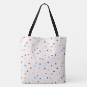 Farbige gemalte Punkte Tasche (Rückseite)