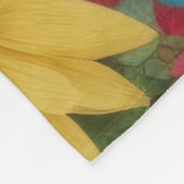 Farbige gemischte Blume Fleecedecke (Ecke)