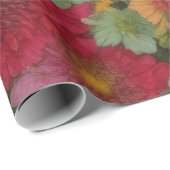Farbige gemischte Blume Geschenkpapier (Rolleneckpunkt)