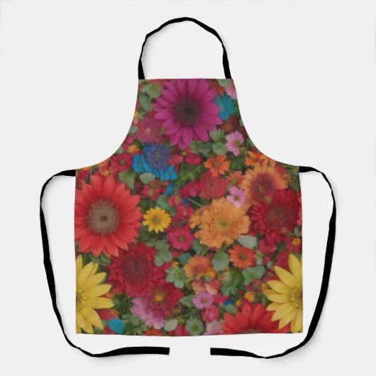 Farbige gemischte Blume Schürze (Vorderseite)