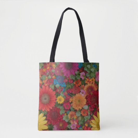 Farbige gemischte Blume Tasche (Vorderseite)