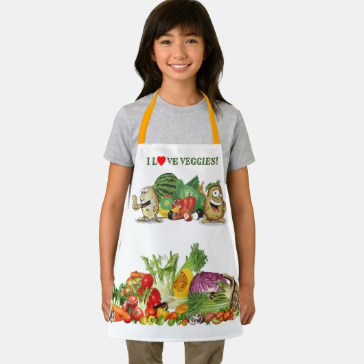 Farbige Gemüse I Liebe Gemüsepflanze Schürze (Insitu)