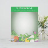 Farbige Gemüse| Lebensmittelgeschäft Briefkopf (Stehend Vorderseite)