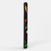 Farbige Gemüsesymbole Case-Mate iPhone Hülle (Hinten/Rechts)