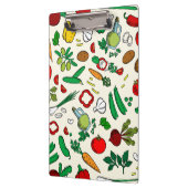 Farbige Gemüsesymbole Klemmbrett (Links)