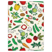 Farbige Gemüsesymbole Klemmbrett (Rückseite)