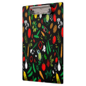 Farbige Gemüsesymbole Klemmbrett (Links)