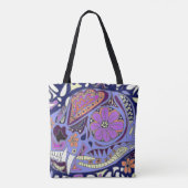 Farbige Gemusterte Katze Tasche (Rückseite)