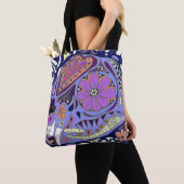 Farbige Gemusterte Katze Tasche (Von Nahem)