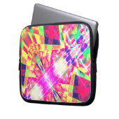 Farbige geneigte oder gestreckte Rechtecke, hell Laptopschutzhülle (Vorderseite Links)