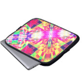 Farbige geneigte oder gestreckte Rechtecke, hell Laptopschutzhülle (Vorne Knopf)