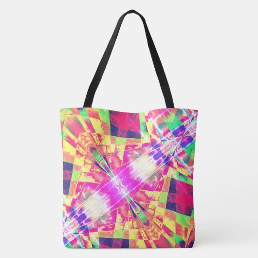 Farbige geneigte oder gestreckte Rechtecke, hell Tasche (Rückseite)