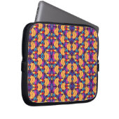 Farbige genetische Muster Laptopschutzhülle (Vorne Rechts)