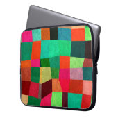 Farbige Geometrie: Abstrakte Nahtlose Textur Laptopschutzhülle (Vorderseite Links)