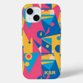 Farbige Geometrie Case-Mate iPhone Hülle (Rückseite)