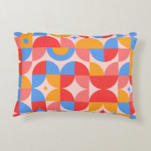 Farbige Geometrie Dekokissen (Rückseite)