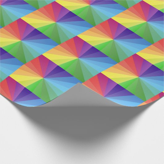 Farbige Geometrie Geschenkpapier (Ecke)