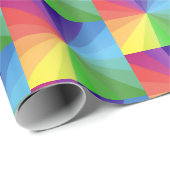 Farbige Geometrie Geschenkpapier (Rolleneckpunkt)