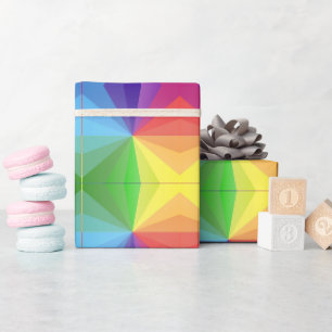 Farbige Geometrie Geschenkpapier