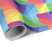 Farbige Geometrie Geschenkpapier (Rolleneckpunkt)