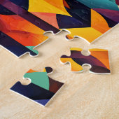 Farbige Geometrie Puzzle (Seite)