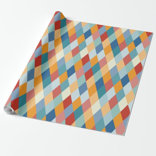 Farbige Geometrie VIIA B Geschenkpapier (Ungerollt)