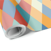 Farbige Geometrie VIIA B Geschenkpapier (Rolleneckpunkt)