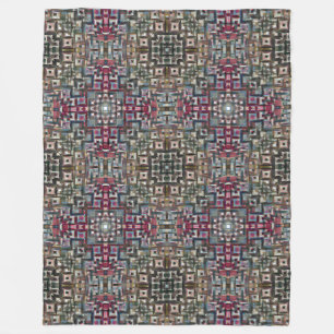 Farbige geometrische Abstrakte Fleecedecke