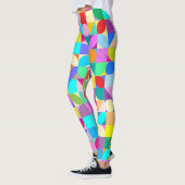 Farbige geometrische Abstrakte Fun Graphic Cool Leggings (Links)