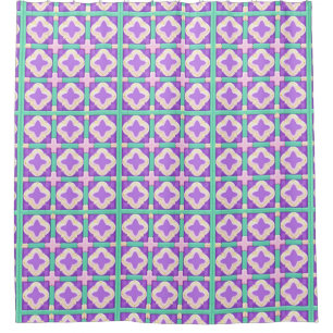Farbige geometrische abstrakte Kunst Duschvorhang