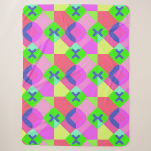 Farbige geometrische abstrakte Kunst Sherpadecke