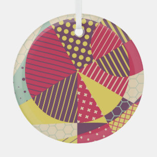 Farbige geometrische Design-Abstraktion Ornament Aus Glas