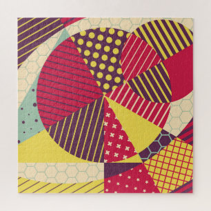 Farbige geometrische Design-Abstraktion Puzzle
