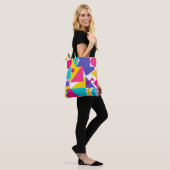 Farbige geometrische Design-Tasche Tasche (Am Model)