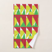 Farbige geometrische Dreiecke Badhandtuch Set (Handtuch)
