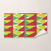 Farbige geometrische Dreiecke Badhandtuch Set (Handtuch)