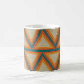 Farbige geometrische Dreiecke Kaffeetasse (Mittel)