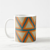 Farbige geometrische Dreiecke Kaffeetasse (Links)