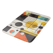 Farbige geometrische Formen Badematte (Schrägansicht)