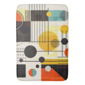 Farbige geometrische Formen Badematte (Vorderseite Vertikal)