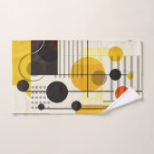 Farbige geometrische Formen Badhandtuch Set (Handtuch)