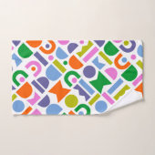 Farbige geometrische Formen Badhandtuch Set (Handtuch)