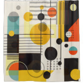 Farbige geometrische Formen Duschvorhang (Vorderseite)