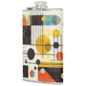 Farbige geometrische Formen Flachmann (Links)