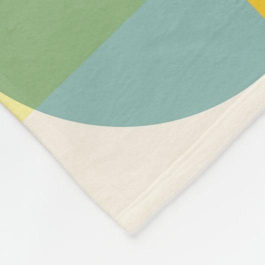 Farbige geometrische Formen Fleecedecke (Ecke)