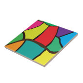 Farbige geometrische Formen Fliese (Seite)