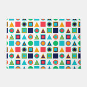 Farbige geometrische Formen Fußmatte (Vorderseite)