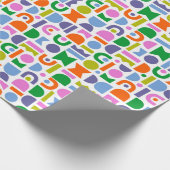 Farbige geometrische Formen Geschenkpapier (Ecke)